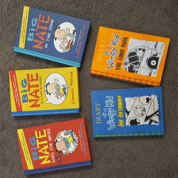 Harper | Other | Big Nate And Diary Of A Wimpy Kid Books Lot | Poshmark